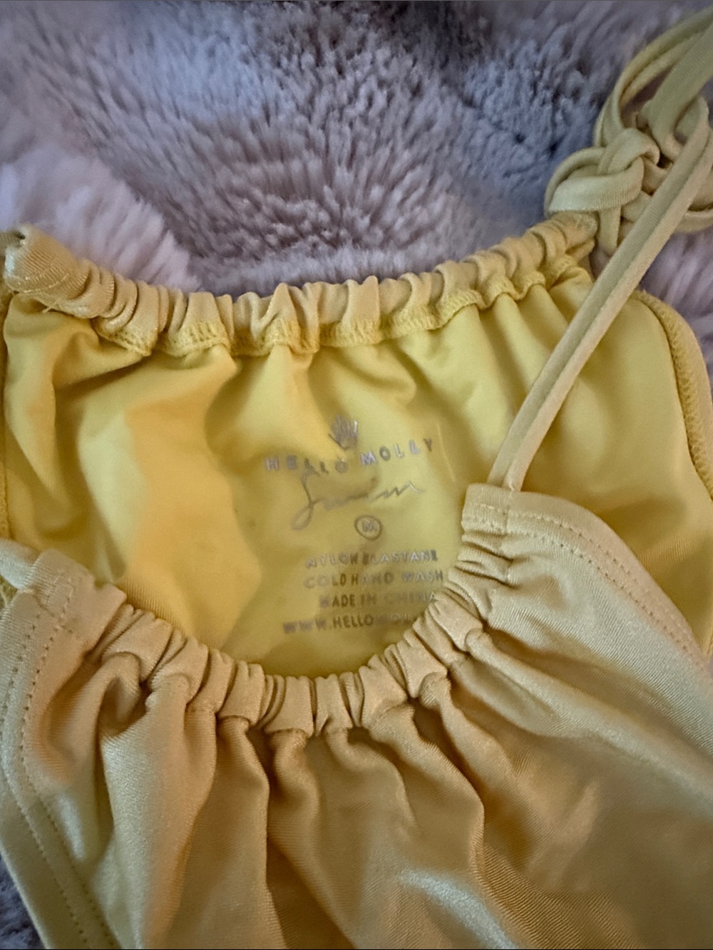 Hello Molly Yellow Tie Swim bottoms - Picture 2 of 4